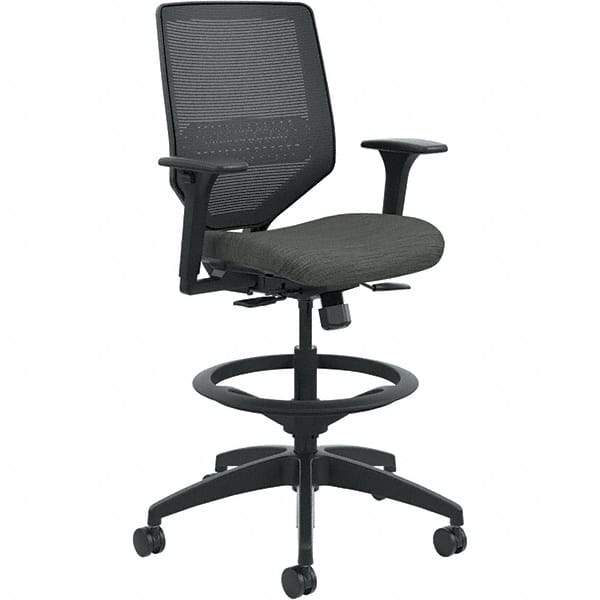 Hon - 53" High Mid Back Chair - 29-3/4" Wide x 28-3/4" Deep, Fabric Mesh Seat, Ink - Industrial Tool & Supply