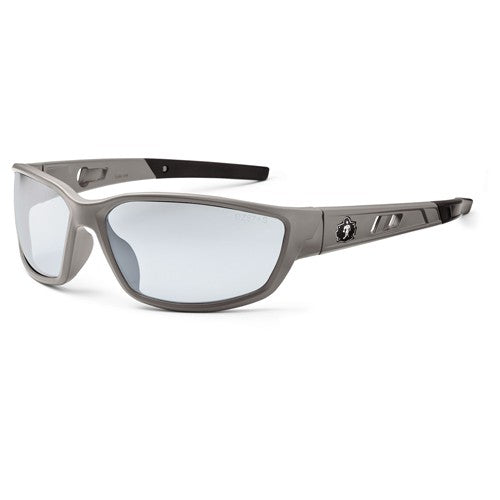 Kvasir In/Outdoor Lens Matte Gray Safety Glasses - Industrial Tool & Supply