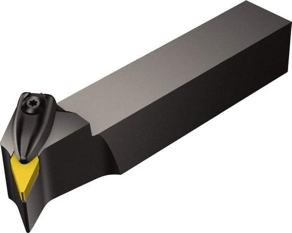 Sandvik Coromant - DVTN, Left Hand Cut, -27.50° Lead Angle, 1" Shank Height x 1" Shank Width, Negative Rake Indexable Turning Toolholder - 6" OAL, VNMG 16 04 08 Insert Compatibility, Series T-Max P - Industrial Tool & Supply