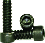 M5 - .80 x 80mm - Black Finish Heat Treated Alloy Steel - Cap Screws - Socket Head - Industrial Tool & Supply