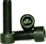 M12 - 1.75 x 20mm - Black Finish Heat Treated Alloy Steel - Cap Screws - Socket Head - Industrial Tool & Supply