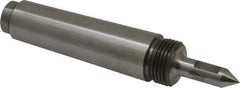 Riten - 3/8" Head Diam, Steel Long Point Solid Dead Center - 3MT Morse Taper, 3/8" Point Diam, 1-1/4" Point Length, 1-11/16" OAL - Industrial Tool & Supply