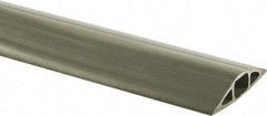 Hubbell Wiring Device-Kellems - 1 Channel, 25 Ft Long, 1/2" Max Compatible Cable Diam, Gray PVC On Floor Cable Cover - 3" Overall Width x 3/4" Overall Height, 3/4" Channel Width x 1/2" Channel Height - Industrial Tool & Supply