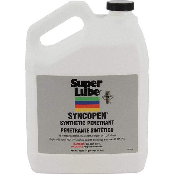 Synco Chemical - 1 Gal Bottle Synthetic Penetrant - Translucent Brown, -10°F to 180°F, Food Grade - Industrial Tool & Supply