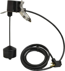 Little Giant Pumps - 115/230 AC Volt, Piggyback Vertical Mechanical Float Switch, Sump, Sew and Eff, Float Switch - 10 Ft. Cord Length, 1/5 HP, PVC, 13 Amperage Rating, For Use with Universal - Industrial Tool & Supply