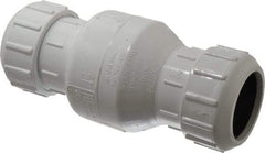 Little Giant Pumps - 2" PVC Check Valve - Inline, Compression - Industrial Tool & Supply