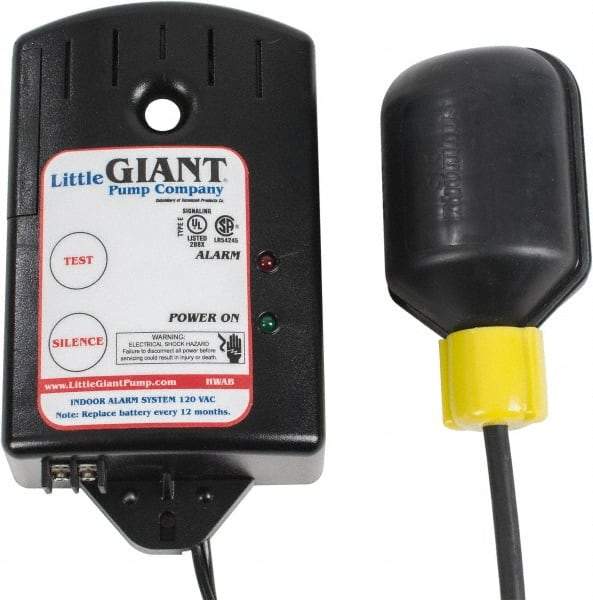 Little Giant Pumps - High-Water Alarms Voltage: 115V Material: Corrrosion-resistant plastic - Industrial Tool & Supply