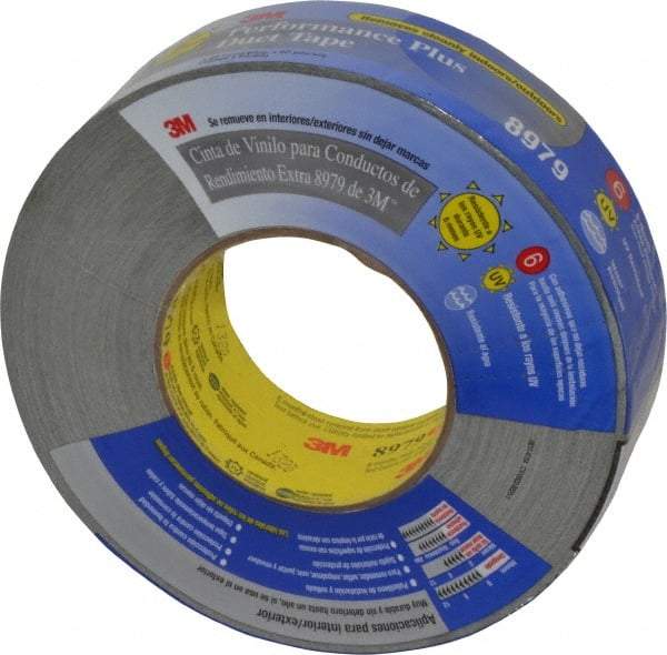 3M - 2" x 55m Green Duct Tape - 12.1 mil, Rubber Adhesive, Polyethylene Film Backing, 36 Lb/ln Tensile Strength, 200°F Max, Series 8979 - Industrial Tool & Supply