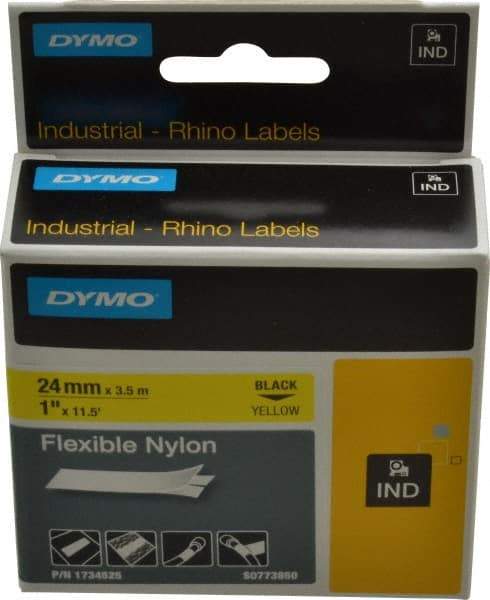 Rhino - 450,732" Long, Yellow Flexible Nylon Self Laminating Label - For RHINO 6000 or RHINO 6500 - Industrial Tool & Supply
