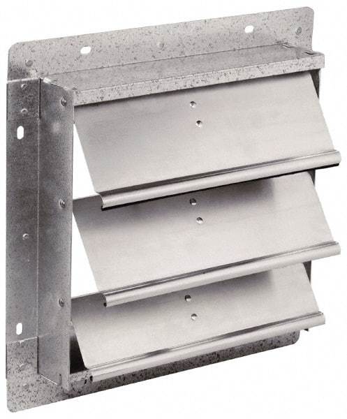 Fantech - 20-1/2 x 20-1/2" Square Wall Dampers - 21" Rough Opening Width x 21" Rough Opening Height, For Use with 2VLD20, 2VHD20, 2DRV20, 2STV20, 2CAV20 - Industrial Tool & Supply