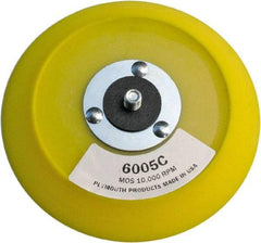 Made in USA - 5" Diam Adhesive/PSA Disc Backing Pad - Medium Density, 10,000 RPM - Industrial Tool & Supply