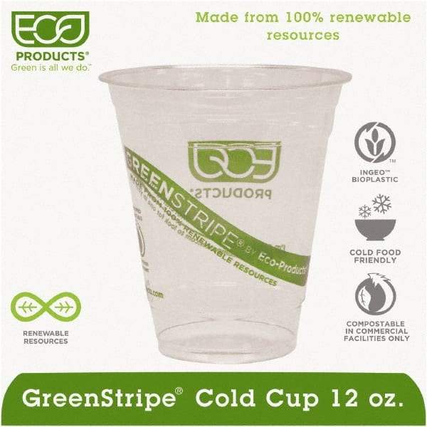 ECO PRODUCTS - Renewable & Compostable Cold Cups - 12 oz - Clear - Industrial Tool & Supply
