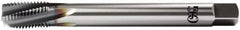 OSG - M16x2.00 Metric Coarse 4 Flute 6H Plug Spiral Flute Tap - Vanadium High Speed Steel, TiCN Finish, 110mm OAL, Left Hand Flute, Right Hand Thread, D7, Series 13118 - Industrial Tool & Supply
