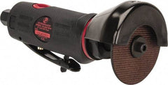PRO-SOURCE - 3" Wheel Diam, 20,000 RPM, Pneumatic Cutoff & Cutoff-Grinder Tool - Right Angle Handle, 1/4 NPT Inlet - Industrial Tool & Supply