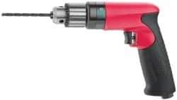 Sioux Tools - 1/4" Keyed Chuck - Pistol Grip Handle, 4,000 RPM, 11.8 LPS, 25 CFM, 0.6 hp - Industrial Tool & Supply