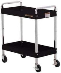 Blackhawk by Proto - 350 Lb Capacity, 30" Wide x 16" Long x 35-1/2" High Standard Utility Cart - 2 Shelf, Steel, Swivel Casters - Industrial Tool & Supply