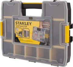 Stanley - 14-39/64" Wide x 2-39/64" High x 11-13/32" Deep, SortMaster Junior - Polypropylene Resin Frame, 14 Compartments - Industrial Tool & Supply