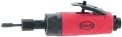 Sioux Tools - 1/4" Collet, Straight Handle, Straight Air Die Grinder - 23,000 RPM, Rear Exhaust, 23 CFM, 0.5 hp, 6.21 bar, 1/4 NPT - Industrial Tool & Supply