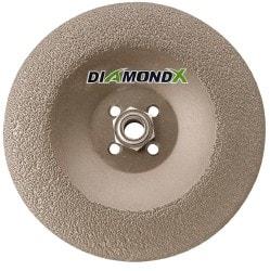Camel Grinding Wheels - 24 Grit, 7" Wheel Diam, 1/4" Wheel Thickness, Type 29 Depressed Center Wheel - Diamond, 8,500 Max RPM - Industrial Tool & Supply