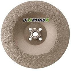 Camel Grinding Wheels - 24 Grit, 7" Wheel Diam, 1/4" Wheel Thickness, Type 29 Depressed Center Wheel - Diamond, 8,500 Max RPM - Industrial Tool & Supply
