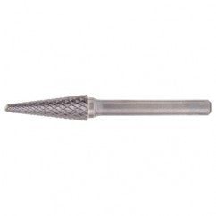 SL-6 Double Cut Solid Carbide Bur-Included Angle Shape - Industrial Tool & Supply