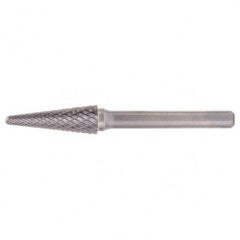 SL-6 Double Cut Solid Carbide Bur-Included Angle Shape - Industrial Tool & Supply