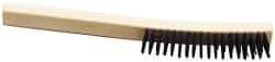 Ability One - Hand Wire/Filament Brushes - Wood Curved Handle - Industrial Tool & Supply