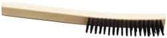 Ability One - Hand Wire/Filament Brushes - Wood Curved Handle - Industrial Tool & Supply
