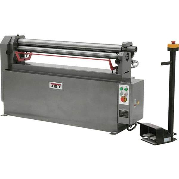 Jet - Electric Slip Roll - 5/16, 3/8, 1/2 Inch Wire Groove Width - Industrial Tool & Supply