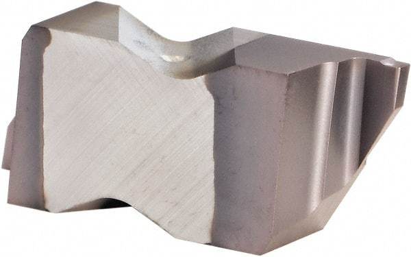 Kennametal - 3M100NG K Grade KCU25, 1mm Cutting Width Carbide Grooving Insert - 0.0752" Max Depth of Cut, Right Hand, 0.0075" Corner Radius, AlTiN Finish - Industrial Tool & Supply