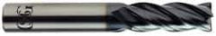 OSG - 1/2", 4 Flute, Single End, Solid Carbide, Corner Chamfer End Mill - 4" OAL, 35° Helix, Right Hand Flute, 1-1/2" LOC, Right Hand Cut - Industrial Tool & Supply