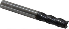 OSG - 1/2", 1-1/2" LOC, 1/2" Shank Diam, 4" OAL, 4 Flute, Solid Carbide Square End Mill - Single End, TiAlN Finish, Spiral Flute, 35° Helix, Centercutting, Right Hand Cut, Right Hand Flute, Series VG441 - Industrial Tool & Supply
