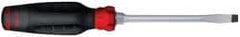 Proto - 210mm OAL Keystone Slotted Screwdriver - 102mm Blade Length, Round Shank, Ergonomic Handle - Industrial Tool & Supply
