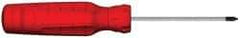 Proto - #1, 5-1/4" OAL, Standard Phillips Screwdriver - 3" Blade Length, Round Shank, Ergonomic Handle - Industrial Tool & Supply