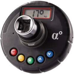 Proto - 60 to 1,195 Torque & Angle Adapter - 3/8" Drive, 3-23/64" OAL, Angle: ±2°, Torque: CW: ±3%, CCW: ±4% Accuracy - Industrial Tool & Supply