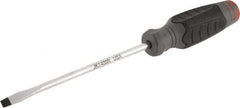 Proto - 260mm OAL Keystone Slotted Screwdriver - 152mm Blade Length, Round Shank, Ergonomic Handle - Industrial Tool & Supply