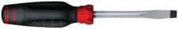 Proto - 216mm OAL Keystone Slotted Screwdriver - 102mm Blade Length, Round Shank, Ergonomic Handle - Industrial Tool & Supply