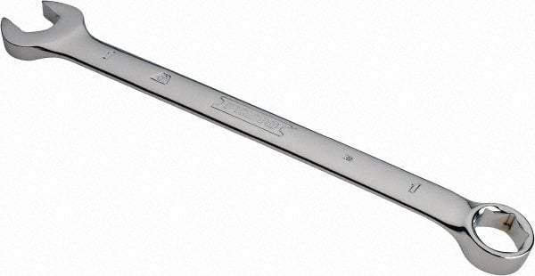 Proto - 1" 6 Point Combination Wrench - 15° Head Angle, 14-5/64" OAL, Steel, Chrome Finish - Industrial Tool & Supply