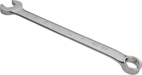 Proto - 13/16" 6 Point Combination Wrench - 15° Head Angle, 11-53/64" OAL, Steel, Chrome Finish - Industrial Tool & Supply