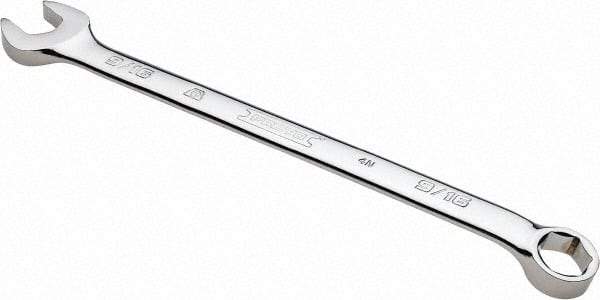 Proto - 9/16" 6 Point Combination Wrench - 15° Offset Angle, 8-5/8" OAL, Steel, Chrome Finish - Industrial Tool & Supply