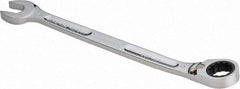 Proto - 18mm 12 Point Combination Wrench - 15° Head Angle, 10-11/16" OAL, Steel, Chrome Finish - Industrial Tool & Supply