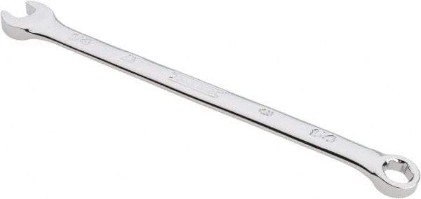 Proto - 1/4" 6 Point Combination Wrench - 15° Head Angle, 4-59/64" OAL, Steel, Chrome Finish - Industrial Tool & Supply