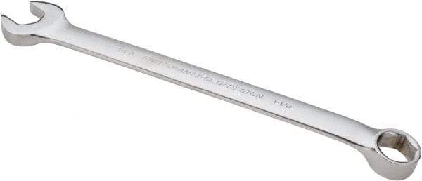 Proto - 1-1/8" 6 Point Combination Wrench - 15° Offset Angle, 15-7/8" OAL, Steel, Satin Finish - Industrial Tool & Supply