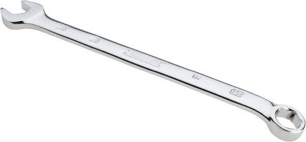 Proto - 12mm 6 Point Combination Wrench - 15° Head Angle, 7-23/32" OAL, Steel, Chrome Finish - Industrial Tool & Supply
