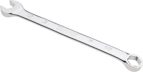 Proto - 10mm 6 Point Combination Wrench - 15° Offset Angle, 6-1/4" OAL, Steel, Chrome Finish - Industrial Tool & Supply