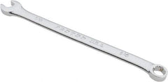 Proto - 1/4" 6 Point Combination Wrench - 15° Head Angle, 4-59/64" OAL, Steel, Satin Finish - Industrial Tool & Supply