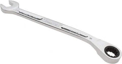 Proto - 1/2" 12 Point Combination Wrench - 15° Head Angle, 7-29/32" OAL, Steel, Chrome Finish - Industrial Tool & Supply