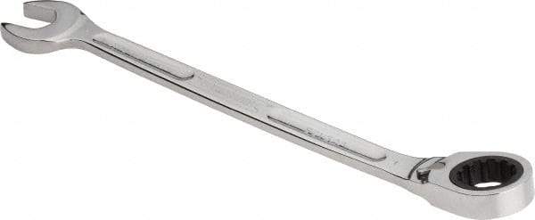 Proto - 1" 12 Point Combination Wrench - 15° Head Angle, 14-1/16" OAL, Steel, Chrome Finish - Industrial Tool & Supply