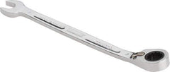 Proto - 8mm 12 Point Combination Wrench - 15° Head Angle, 5-7/16" OAL, Steel, Chrome Finish - Industrial Tool & Supply