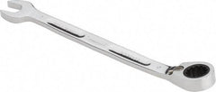 Proto - 9mm 12 Point Combination Wrench - 15° Head Angle, 5-43/64" OAL, Steel, Chrome Finish - Industrial Tool & Supply